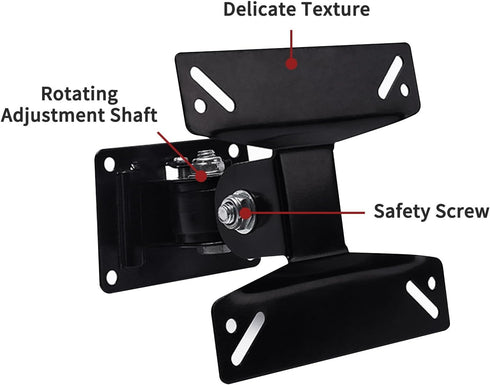 TV Monitor Wall Mount Bracket with Swivel Articulating for Most 14-24 Inch LED LCD Flat Screens TVs, Max VESA 75x75mm to 100x100mm up to 35 lbs/15...