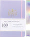 Dotted Notebook Journal 180GSM Bamboo Thick White Paper 160 Pages 5 * 5MM Dot Grid, Lay Flat Binding,Colored Silver Edges, Bookmarks and Expandabl...