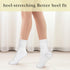 3Pairs White Slouch Socks for Women, Cotton Crew Scrunch Socks with Seamless Toe Slouchy Long White Socks for Women Teen Girls...