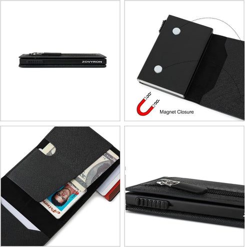Wallet for Men Slim Smart Pop Up Wallet RFID Card Holder Wallet Mens Minimalist Small Wallet with Money Clip...