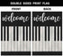 AOYEGO Welcome Garden Flag Small Vertical Double Sided 12.5 x 18 Inch Music Piano Musical Lover Burlap Yard Outdoor Decor...