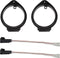 RED WOLF 6.5" Speaker Adapter Spacer Ring w/Speaker Wiring Harness Plug Replacement for GMC Sierra/Chevy Silverado/Buick 1995-2012, Cadillac 1988-...