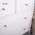 QOGRISUN 2-Pack Acrylic Cabinet Knobs with Brass Base,Gold Modern Drawer Euro Style T Bar Handles, Kitchen Dresser Drawer Clear Glass Crystal Pull...
