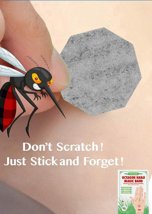 Bug Bite Itch Relief Patch - (270pcs) Octagon Traditional Korean Paper Hanji After Bite Insect Mosquito...