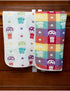 2 Layer Blanket, Muslin Cotton Jacquard Bed Blanket, Lightweight Super Soft and Warm, Crib Blanket for All Seasons, 80 x 100 cm, Parachuting Bear...