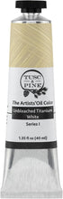 Tusc & Pine Artist Oil Paint - Unbleached Titanium White, 40 ml, Non-Yellowing, Rich & Creamy Consistency, Maximum Pigment Load, Small Batch Mille...