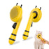 Bee Cat Brush, Self Cleaning Cat Brush with Release Button, Cat Hair Brush for Shedding, Pet Grooming Brush for Short and Long Haired Cats Dogs (Y...