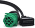 J1939 Splitter 9 Pin Green Type 2 Male Plug to Female and 16 Pin OBD2 Y Cable Adapter Converter for Commercial Truck Fleet ELD GPS Tracker...