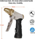 HQMPC Garden Hose Nozzle Metal Hose Spray Nozzle High Pressure Water Hose Nozzle Brass Head Hose Nozzle Spray Nozzle For Hose Watering Car Washing...