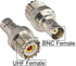 BNC to UHF 4 Type 8 PCS RF Connector Kit Coaxial BNC Male Female to UHF Male Female RF BNC UHF Radios Adapter Kit for Antennas Wireless LAN Device...