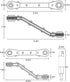HVAC Service Wrench, Refrigeration Wrench Set 3/8" 5/16" 3/16" 1/4" Ratchet Curved Wrench Tool with 2 Hex Bit Adapter Kit UIInosoo for Air Conditi...