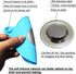 2PCS Bathtub Stopper Hair Catcher Kit, Bathtub Drain Strainer, Tub Stopper Plug Cover, Sink Filter, Silicone Drain Stopper for Bathroom, Laundry (...