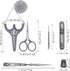 Embroidery Scissors, Stainless Steel Safety Scissors,Thread Cutter with Sheath, Sewing Needle Case,Awl,Thimble for Sewing, Cutting,Art Work,Embroi...