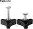 ZLKSKER 2 Sets Lawn Mower Handle Knobs Nut Bolt, Triangular Handle Fastening Screw Set Replacement for Honda Lawn Mower & Other Lawn Mower...