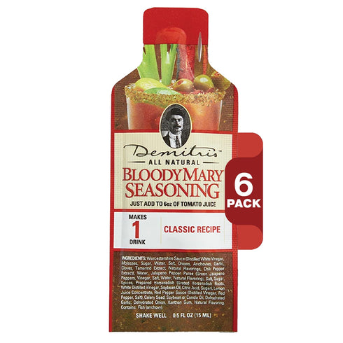 Demitri's Bloody Mary Seasoning Classic Recipe - Bloody Mary Mix - Concentrated Drink Mixer - Bold Rich Flavor - Perfect for Home Brunch Parties &...