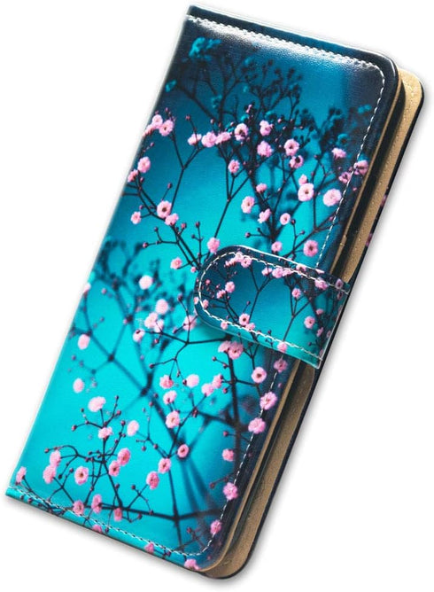 Case for Google Pixel 6, Plum Blossom Flower Leather Flip Phone Case Wallet Cover with Card Slot Holder Kickstand for Google Pixel 6...