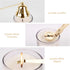 3 in 1 Candle Snuffer Long Handle Candle Extinguisher Candle Wick Trimmer Candle Cutter Candle Wick Dipper Kit - Gold...