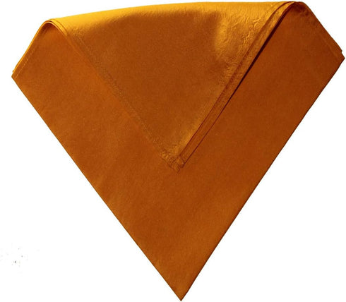Fine Saffron 100% Silk Pocket Square Full-Sized 16"x16"...