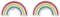 Boma Jewelry Sterling Silver Resin Rainbow Stud Earrings...