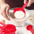 Plastic Measuring Cups and Spoons Set of 11, Kitchen Measuring Cups and Spoons Set for Dry & Liquid Ingredients, 5 Measuring Cups & 6 Measuring Sp...