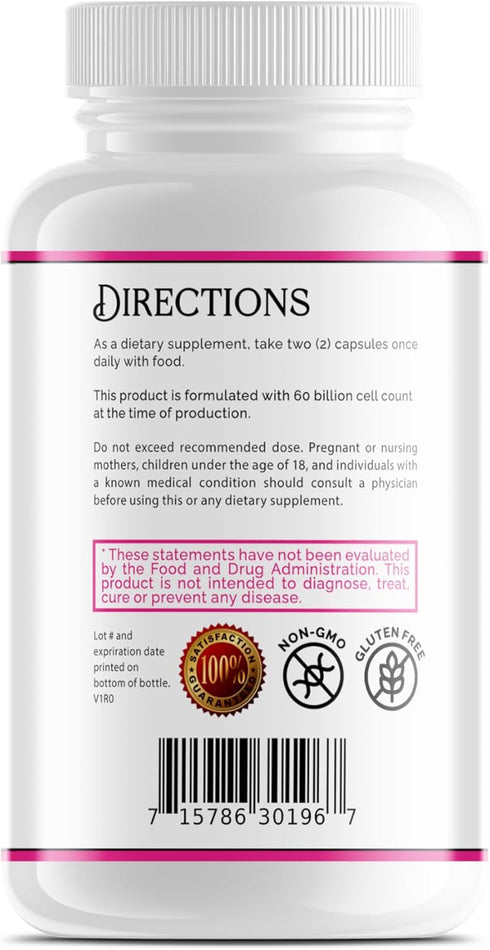 Probiotics for Women Digestive and Wellness120 Billion CFU Daily Dose...
