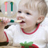 Toddler Utensils,Baby Spoons Fork Sets,Kids Silverware with Silicone Handle,Dinosaur Toddler Spoons Forks-Pink...