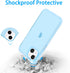 JJGoo Compatible with iPhone 14 Case Clear, Soft Shockproof Protective Slim Thin Phone Bumper Cover Transparent Phone Case, Translucent Blue...
