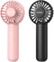 2-Pack Handheld Fan Portable Fan for Travel 3 Speeds Powerful Mini Fan Battery Operated Personal Fan USB Small Fan with Base Lanyard for Beach Tri...