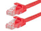 Monoprice Cat6 14ft Red Patch Cable UTP 24AWG 550MHz Pure Bare Copper Snagless RJ45 Flexboot Series Ethernet Cable- Pack of 1...