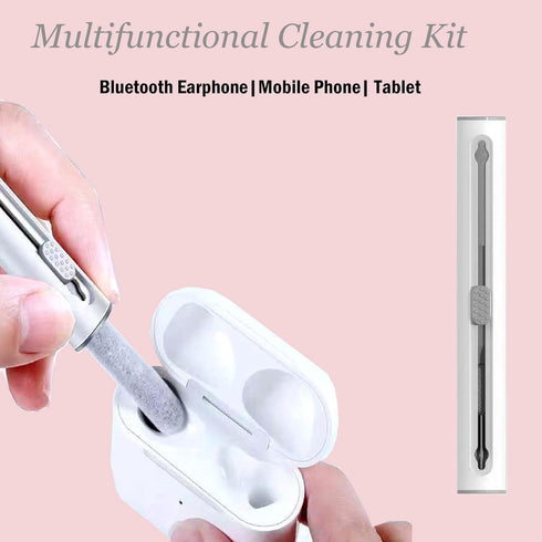 Cleaner Kit for Airpods, Wilbeva Bluetooth Earbuds Cleaning Pen for Airpods Pro 1 2 3 Samsung MI Android Earbuds, 3 in 1 Compact Multifunctional H...