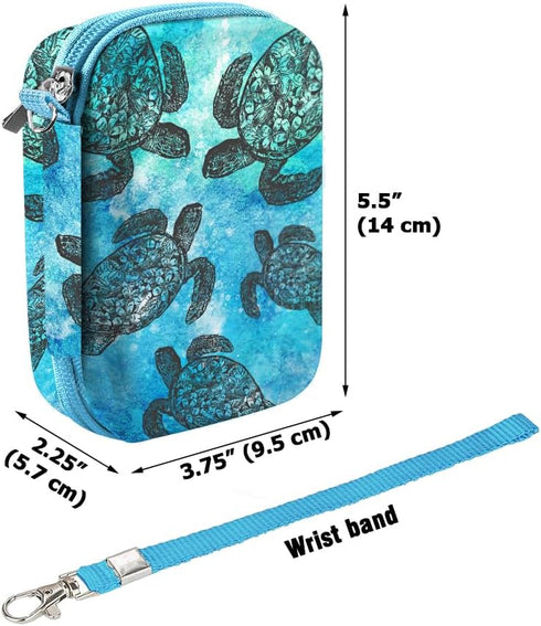 WIRESTER Ocean Sea Turtles Digital Camera Case, Camera Storage Bag Carrying Case Compatible with AbergBest 21 Mega Pixels 2.7 LCD Rechargeable HD,...