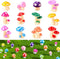 MAOMIA Miniature Mushroom Figurines 32 Pcs Fairy Garden Accessories Mushroom Cake Toppers Micro Landscape Garden Decoration Plant Flower Pots Orna...