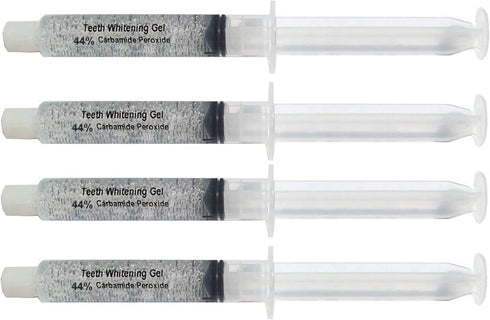 Bright White Smiles Wholesale Teeth Whitening Refill Gel Kit (4) 10cc Syringes 44% Carbamide Peroxide Bleaching Product...