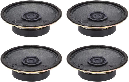 uxcell 0.5W 8 Ohm DIY Magnetic Speaker 50mm Dia Round Shape Replacement Loudspeaker 4pcs...