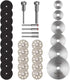 Cutting Wheels Set Rotary Tool Accessories, 10pcs Resin Cutting Off Wheels, 10psc Diamond Cutting Disc with Mandrels, 6pcs HSS Circular Saw Blades...