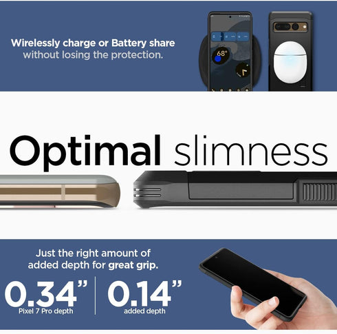 Spigen Tough Armor Case Compatible with Google Pixel 7 Pro - Black......