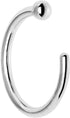 Body Candy Tiny Nose Hoop 20 Gauge 1/4 Small Diamenter Solid 14k White Gold 6mm Nose Hoop...