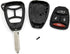 uxcell 4 Buttons Uncut Key Fob Remote Control Case Shell Replacement KOBDT04A for Chrysler for Dodge...