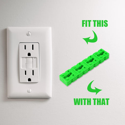 80 Pcs Electrical Spacers, Outlet Spacers for Electrical Box Outlet Spacers Shims Switch Receptacle Spacers Socket Spacers for Household and Indus...