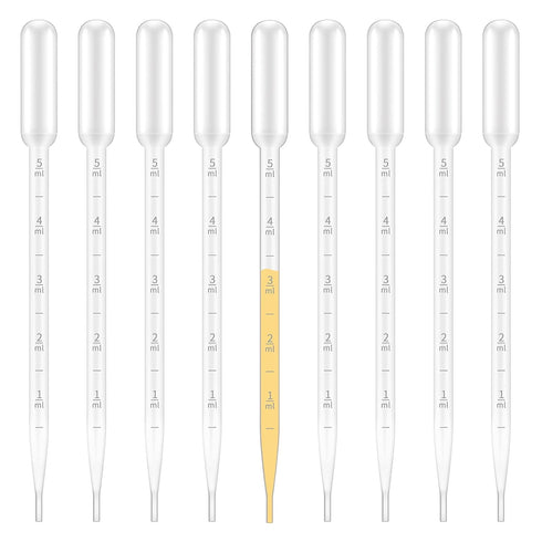 100 Pcs 5ML Plastic Transfer Pipettes for Essential Oils,liquids,Graduated...