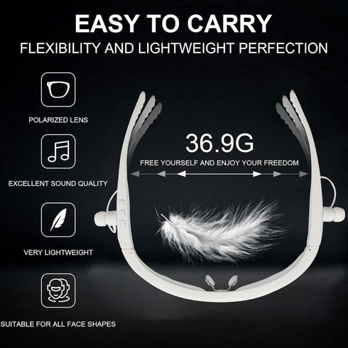 Smart Sport Sunglasses with Unbeatable UV Protection and Wireless Bluetooth 5.0 Perfect Wearable Technology for Outdoor Adventures, Gaming, Hands-...