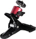 SLOW DOLPHIN Tripod Clip Clamp Mount Flash Reflector Holder for Studio Backdrop Camera with 360 Swivel Tripod Mini Ball Head Standard 1/4" Screw,S...
