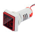 LED Digital Voltage Tester Current Detector Square 22mm Dual Display Panel Voltmeter Ammeter AC 0-100A 60-500V Meter Indicator (Red)...