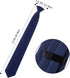 2 Pieces Men's Clip on Ties 20 Inches Solid Color Clip on Ties Pre Tied Neckties for Office School Uniforms...
