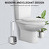 SetSail Toilet Brush and Holder, Automatic Bowl Brushes for Bathroom Ventilated Cleaner Scrubber Cleaning, White-pp...