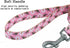 4 Feet Dog Leash Lead - Floral Tribal Bohemian Pattern Walking Training Lead Leashes for Small Medium Large Dogs (Pink White Flower)...