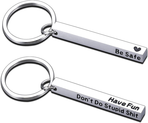 KINMES Back to School Gifts for Teen Boys Girls - Don't Do Stupid Sht Keychain from Mom Funny Gag Birthday Gifts Easter Basket Stuffers for Teens ...