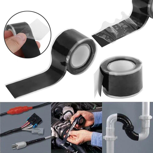 2 Rolls,Self-Fusing Silicone Tape, Hose Repair Tape, Heavy Duty and Leak Proof Rubber Hose Tape, 1in(W) X 10ft (L) Self Fusing Silicone Tape for E...