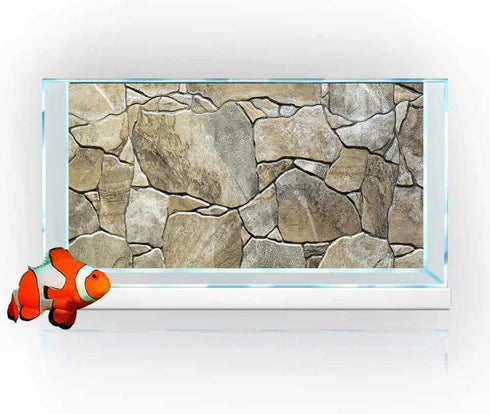 48X24IN Marble Aquarium Background, Art Marble Aquarium Background, Natural Marble Glass Terrarium Background with 8 EVA Double-Sided Tape...