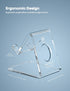 Lamicall Cell Phone Stand, Phone Dock - Clear Office Cell Phone Holder, Transparent Phone Stand for Desk, Desktop, Acrylic Office Desk Accessories...